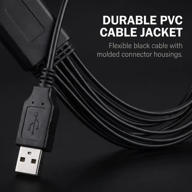 Alt view image 4 of 7 - GOUDOGEDC 10 in 1 USB Cables - 20CM/7.87in Universal USB to Multi Plug Cell Phone Charger for Smartphones