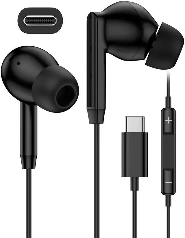 Main image of Wired Earbuds USB-C Headphones for Samsung Buds Galaxy S26 S25 Ultra S24 | A17 A16 A36 A6 Apple Wired iPhone 17e 17 17Pro Air Pods16e 16 Pro Max Plus Ear Buds Type C Earphones Usbc Corded Auriculares