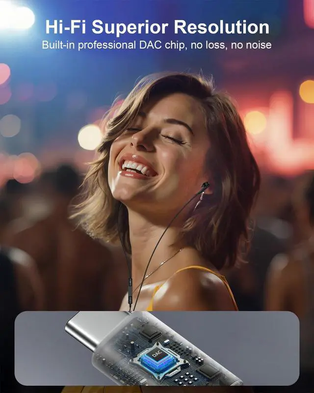 Alt view image 5 of 7 - Wired Earbuds USB-C Headphones for Samsung Buds Galaxy S26 S25 Ultra S24 | A17 A16 A36 A6 Apple Wired iPhone 17e 17 17Pro Air Pods16e 16 Pro Max Plus Ear Buds Type C Earphones Usbc Corded Auriculares