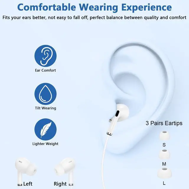 Alt view image 5 of 7 - USB C Samsung Wired Earbuds Wired Headphones Type C Braid Cord Ear Buds | in-Ear Earphones with Mic for Samsung Galaxy S26 Ultra S26Plus S26 A37 A57 S25 Ultra S25 FE S24 A17 A16 A36 Z Fold 7 Flip 7