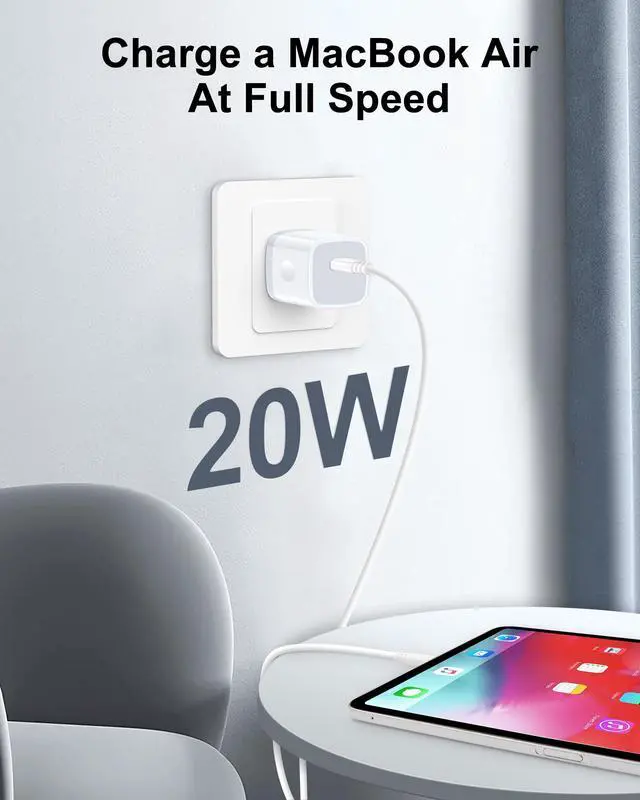 Alt view image 6 of 7 - Galaxy S26 USB C Fast Charger Block, 2Pack 20W PD3.0 Charging Cube | 5V 3A USBC Power Adapter AILKIN Fast Wall Plug for Samsung Galaxy A17 A16 5G, iPhone 17 17e 16 15 Pro Max, Google Pixel 10Pro