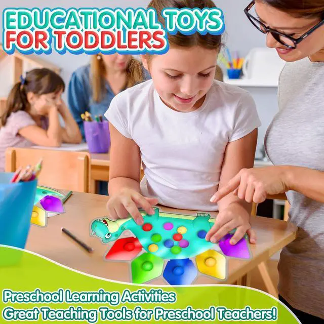 Alt view image 4 of 6 - Dinosaur Color Sorting Sensory Toy Travel Toys for Toddler 1-3 Airplane Squishy Squeeze Toy Roadtrip Essenstial for Toddlers Boys Gift Fine Motor Autism Calm Fidget Montessori Preschool Activities Kid