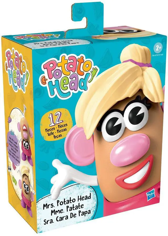 Alt view image 2 of 6 - Mr. Potato Head Mrs. Potato Head Set with 12 Parts and Pieces, Toddler and Preschool Toys for 2 Year Old Boys and Girls and Up