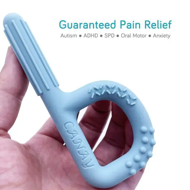 Alt view image 3 of 5 - Xtra Tough Hand-Held Sensory Chew Toys for Autistic Children, Chew Sticks fo Kids, Alt. to Chew Necklaces for Sensory Kids, Oral Motor Stimulation, ADHD, SPD - (Toughest - Aggressive Chewer)