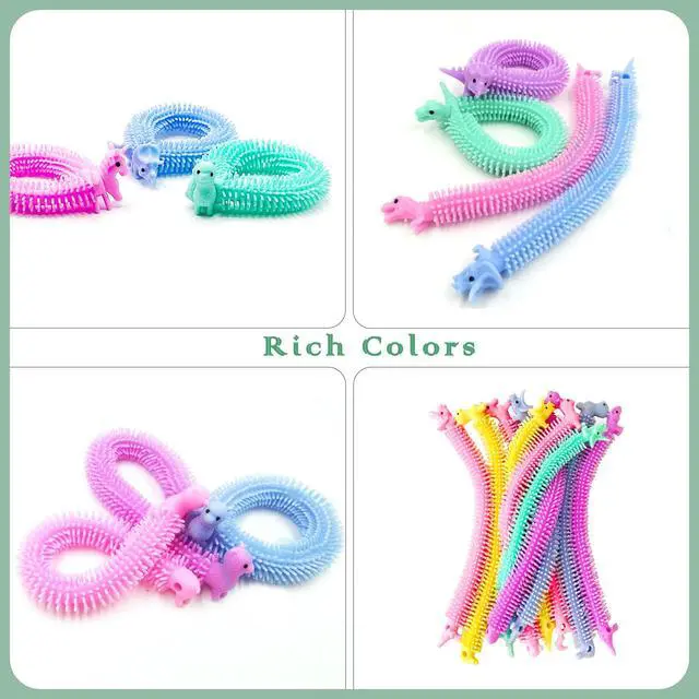 Alt view image 4 of 7 - YZXODN 30 Pack Stretchy Strings Fidget Toys, Sensory Toys Bulk for Kids, Adults Stress Relief, Anti-Anxiety Autism Toys, Perfect for Children's Day, Classroom Exchange, Birthday, Party Favors