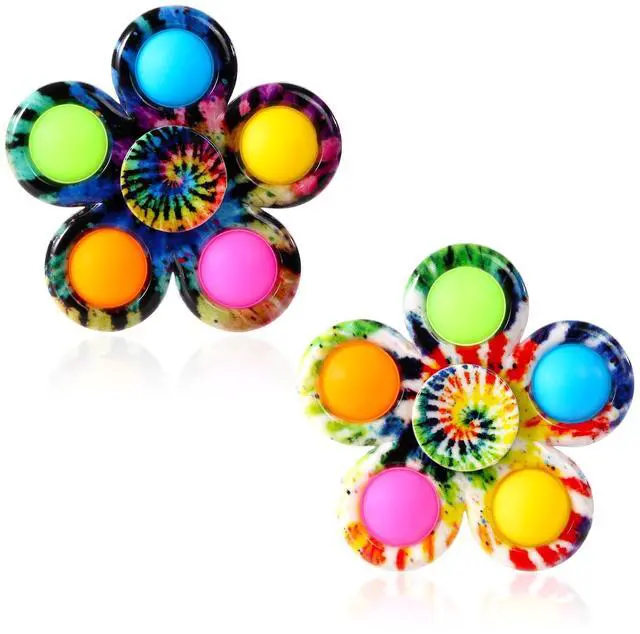 Main image of Gigilli 2 Pack Pop Fidget Spinners, Sensory Fidget Toys for Kids 4-8-12 | Goodie Bags Stuffers Birthday Gifts for Kids, ADHD Autism Fidget Toys for Toddler 1-3-5 Boys Girls, Classroom Prizes