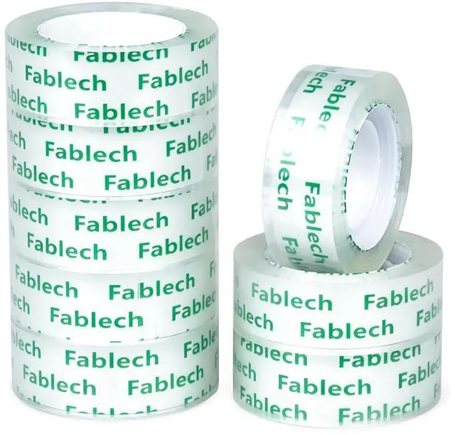 Alt view image 2 of 7 - Fablech Crystal Clear Tape Refills for Dispenser, 3/4 Inch x 1000 Inch, 1 Inch Core, 8 Rolls Pack, Multi-Purpose Transparent Stationery Tape for Home, School, Office, Craft & Daily Use