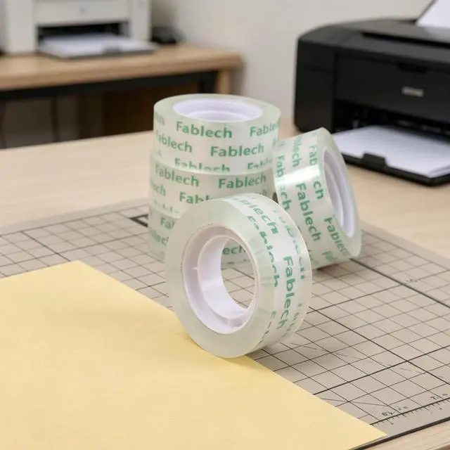 Alt view image 4 of 7 - Fablech Crystal Clear Tape Refills for Dispenser, 3/4 Inch x 1000 Inch, 1 Inch Core, 8 Rolls Pack, Multi-Purpose Transparent Stationery Tape for Home, School, Office, Craft & Daily Use
