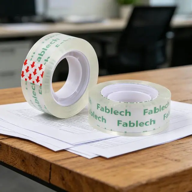 Alt view image 5 of 7 - Fablech Crystal Clear Tape Refills for Dispenser, 3/4 Inch x 1000 Inch, 1 Inch Core, 8 Rolls Pack, Multi-Purpose Transparent Stationery Tape for Home, School, Office, Craft & Daily Use