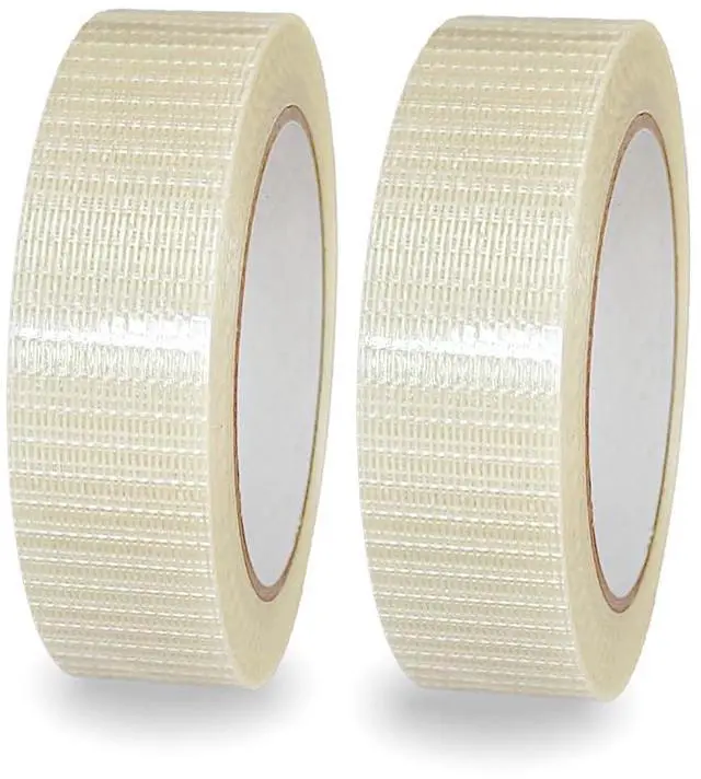 Main image of Mesh Fiberglass Strapping Tape Heavy Duty Clear Packing 1 Inch x 38 Yards | Strong Adhesive,High Tensile Strength Tear Resistant,for Shipping,Bundling,Industrial Packaging,Moving and Palletizing