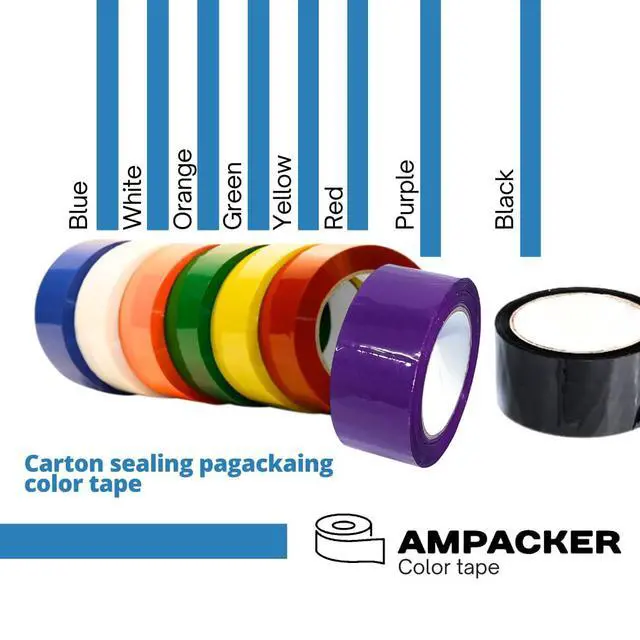 Alt view image 6 of 7 - AMPACKER Red Carton Sealing Tape, Packing Tape, Moving Tape 2" x 110 Yards (2.0 Mil) - Heavy Duty Acrylic Adhesive Tape for Boxes, Moving, Storage, Shipping, Warehouse Color Coding