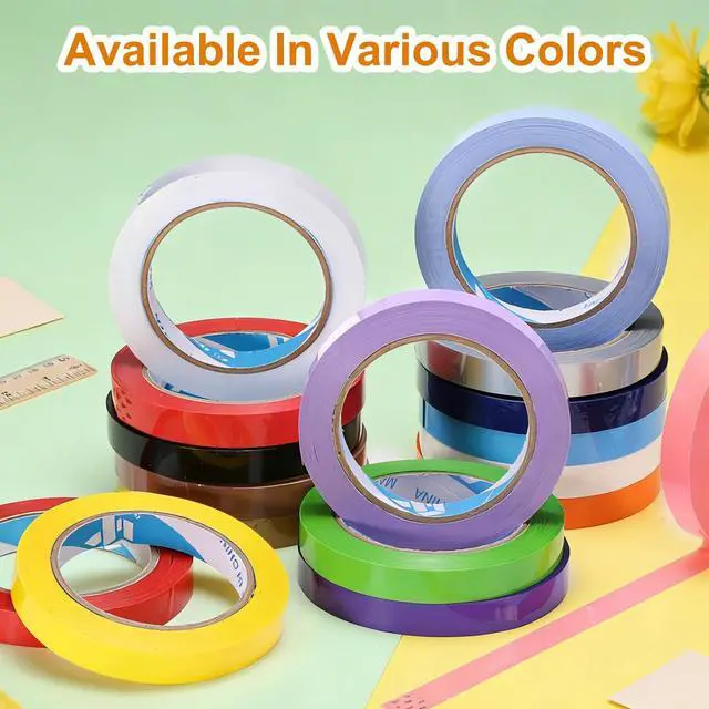 Alt view image 5 of 7 - MECCANIXITY Poly Bag Sealing Tape, 1/2" x 100 Yard Plastic Bag Sealer Tape Packaging Sealing for Shops Packaging Food Vegetable Meat Cake Bread Freezer Ice, Clear
