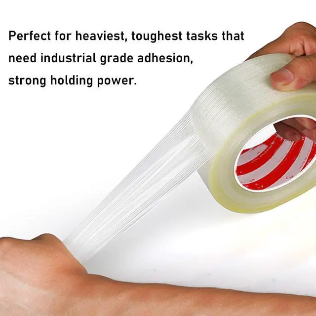 Alt view image 5 of 7 - KAIY Strapping Tape Heavy Duty Fiberglass Tape Filament Packing | 3/4 Inch x 60 Yards Heavy Duty Reinforced Packing Tape, Strong Adhesive Shipping Moving Carton Sealing Box Strapping Tape