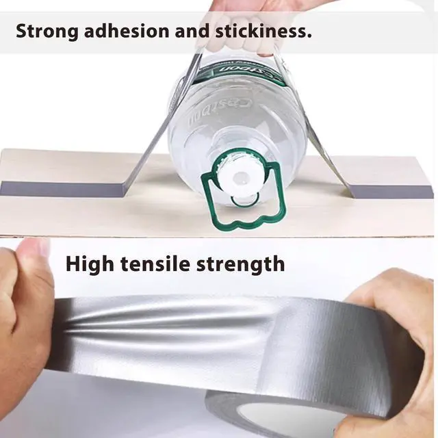 Alt view image 7 of 7 - Amanbo 3-Pack Duct Tape Heavy Duty Waterproof Silver, 66 Yards x 1.88 Inch Total Strong Adhesive No Residue Bulk for Home Use, DIY, Projects, Outdoor Repairs Tear by Hand