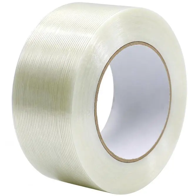 Main image of Duccinp Clear Packing Tape Heavy Duty 2 Inch x 60 Yards, 1 Rolls 5.5 Mil Transparent Fiberglass Reinforced Filament Tape, Heavy Duty Strapping Tape for Packaging, Shipping, Bundling & Moving Boxes