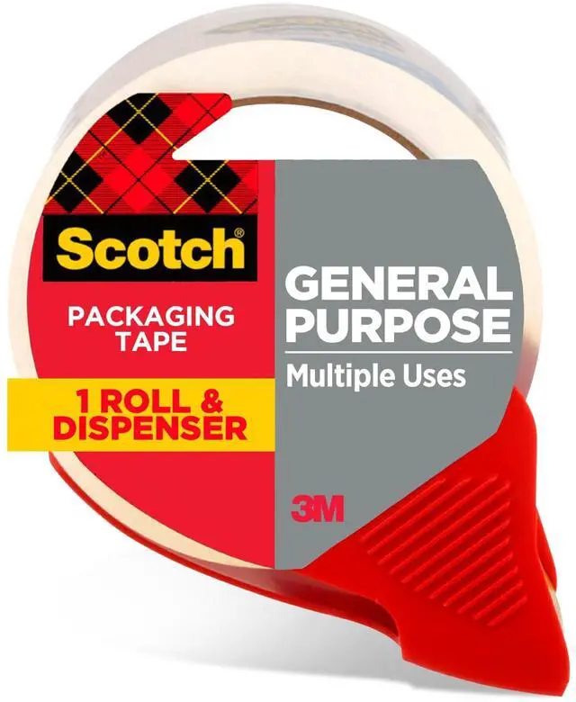 Main image of Scotch Shipping Packaging Tape 1.88x 84.2 yd 1 Dispensered Roll | 3350-77-RD