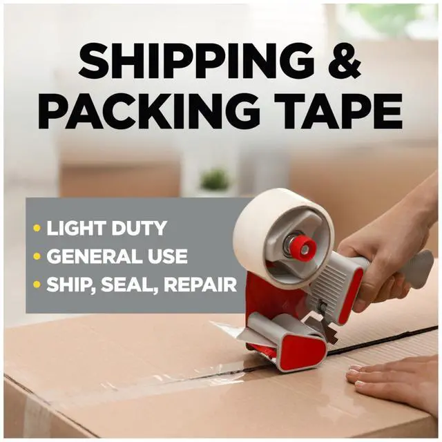 Alt view image 2 of 7 - Scotch Shipping Packaging Tape 1.88x 84.2 yd 1 Dispensered Roll | 3350-77-RD