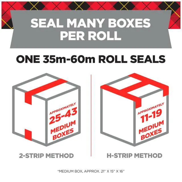 Alt view image 3 of 7 - Scotch Shipping Packaging Tape 1.88x 84.2 yd 1 Dispensered Roll | 3350-77-RD