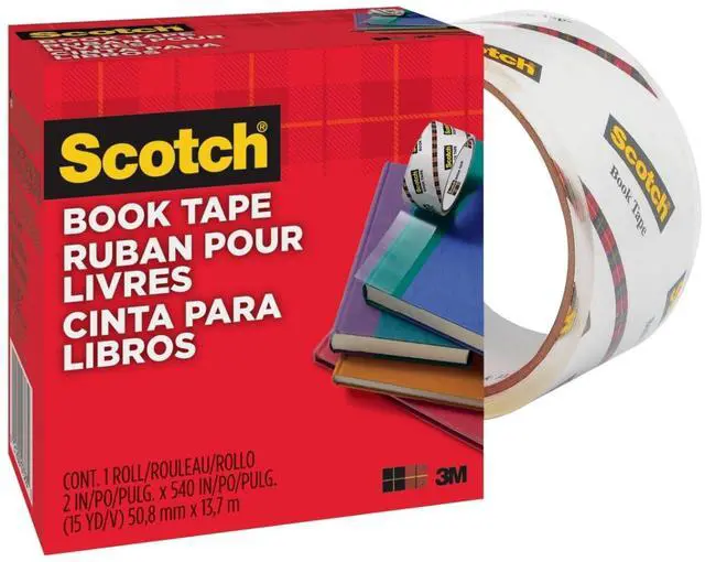 Alt view image 6 of 7 - Scotch Book Repair Tape, 2 in x 15 yd, Clear Durable Tape for Repairing and Protecting Book Bindings & Covers