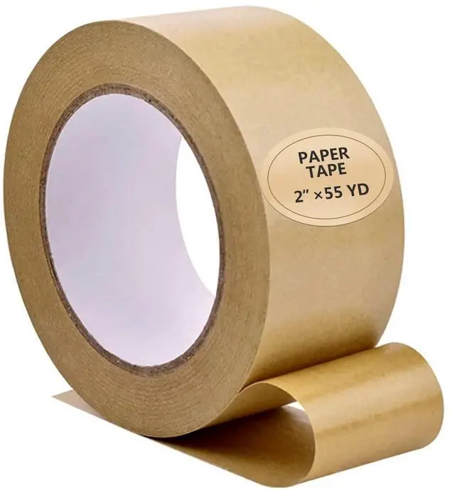Main image of TooCust Kraft Paper Tape Self Adhesive,2" X55YD,Brown Paper Tape, Biodegradable Brown Packing Tape,Paper Packing Tape with Strong Adhesive,1 Roll