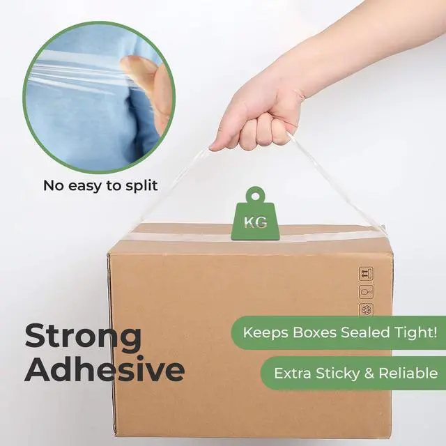 Alt view image 4 of 7 - GYC Packing Tape Heavy Duty Clear Box Sealing Tape, Strong Adhesive 6 Rolls, 1.88" x 65 Yards Durable Shipping & Packaging Tape for Moving Boxes