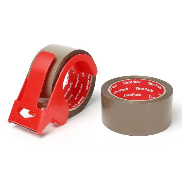 Alt view image 2 of 7 - Heavy Duty Brown Packaging Tape 2Pack 1.88Inches X 55Yds with Dispenser Brown Packing Tape for Shipping and Moving, Strong Sealing on All Box Types