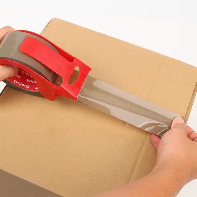 Alt view image 3 of 7 - Heavy Duty Brown Packaging Tape 2Pack 1.88Inches X 55Yds with Dispenser Brown Packing Tape for Shipping and Moving, Strong Sealing on All Box Types