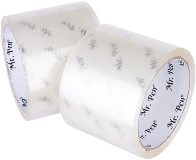 Main image of Mr. Pen- 3 inch Packing Tape, 2 Pack, Wide Tape, 45 Yards, 1.9mil, No Smell | 3 inch Tape, Shipping Tape, Packaging Tape, Packing Tape Rolls, Clear Packing Tape, Moving Tape, Packing Tape Refill