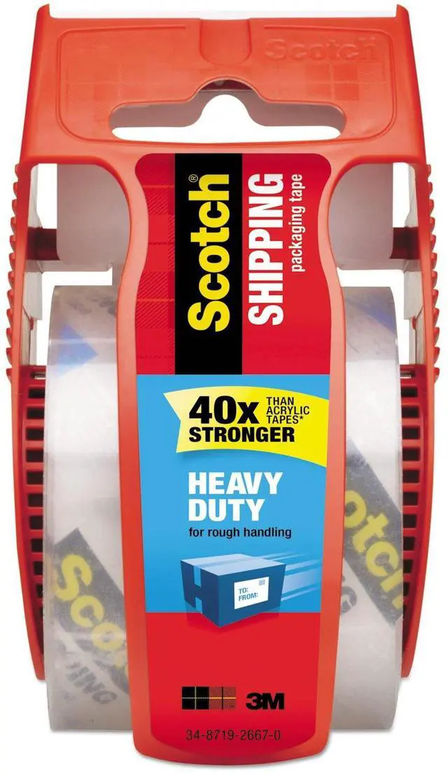 Main image of Scotch 142 3850 Heavy-Duty Packaging Tape in Sure Start Disp. 1.88-Inch X 800-Inch, Clear