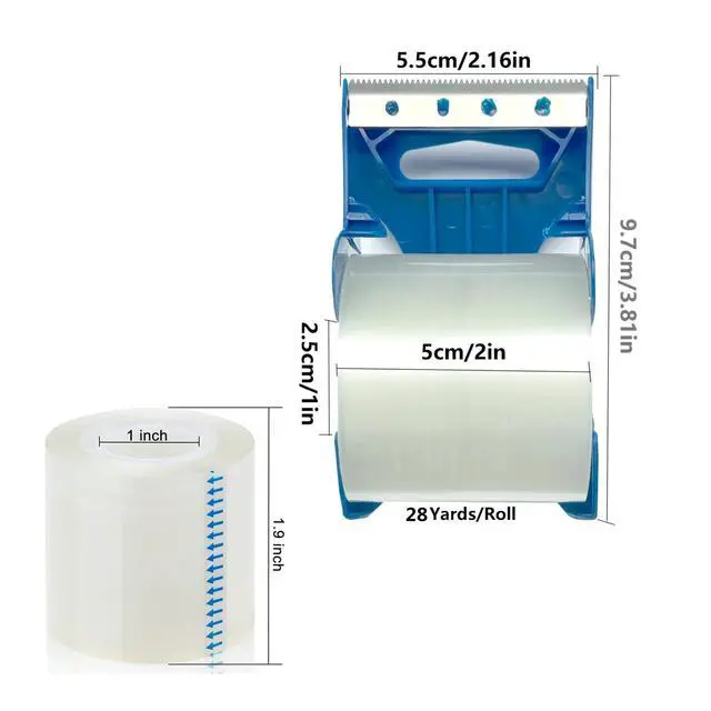 Alt view image 3 of 6 - MJUNM Heavy Duty Packaging Tape, 1.88" x 30 yd, Designed for Packing, Shipping and Mailing, Strong Seal on All Box Types, 1.5" Core, Clear, 6 Roll with Dispenser,Blue