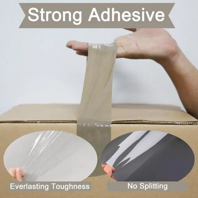 Alt view image 5 of 6 - Maartla 2 Pack Brown Packing Tape Heavy Duty, 2 inch X 93 Yards Per Roll, Wide Carton Packing Tape Shipping Tape Box Tape for Sealing Moving Mailing Office Storage, 2 mil Thick