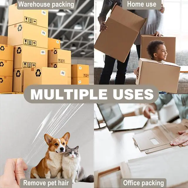 Alt view image 4 of 6 - Maartla 2 Pack Brown Packing Tape Heavy Duty, 2 inch X 93 Yards Per Roll, Wide Carton Packing Tape Shipping Tape Box Tape for Sealing Moving Mailing Office Storage, 2 mil Thick