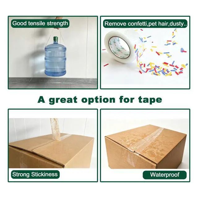 Alt view image 5 of 7 - XJOYXWAY Clear Packing Tape, 1.88" x 60 yds, 2Rolls,Tape for Shipping Packaging Moving Sealing, Thicker Clear Packing Tape, (2.7Mil x 1.88" x 60Yds)