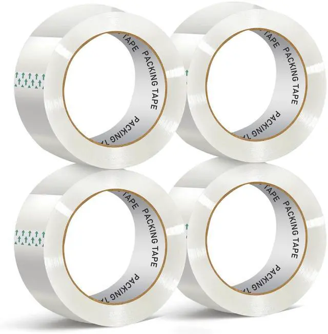 Main image of PACKKA Clear Packing Tape, Heavy Duty Packaging Tape Refills, 2 inch x 65 Yards, Shipping Tape Box Tape Mailing Tape for Shipping Packaging Moving Sealing and Storage (4 Rolls)