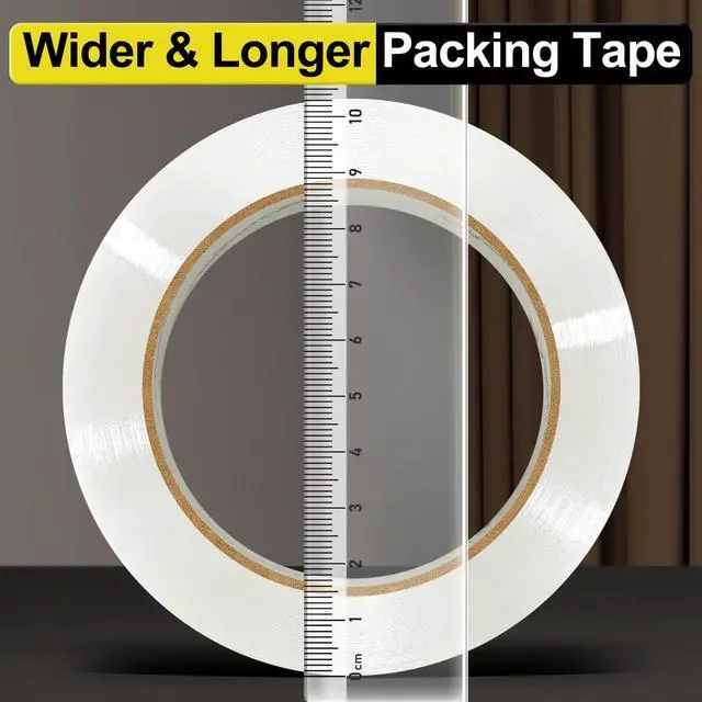 Alt view image 3 of 7 - PACKKA Clear Packing Tape, Heavy Duty Packaging Tape Refills, 2 inch x 65 Yards, Shipping Tape Box Tape Mailing Tape for Shipping Packaging Moving Sealing and Storage (4 Rolls)