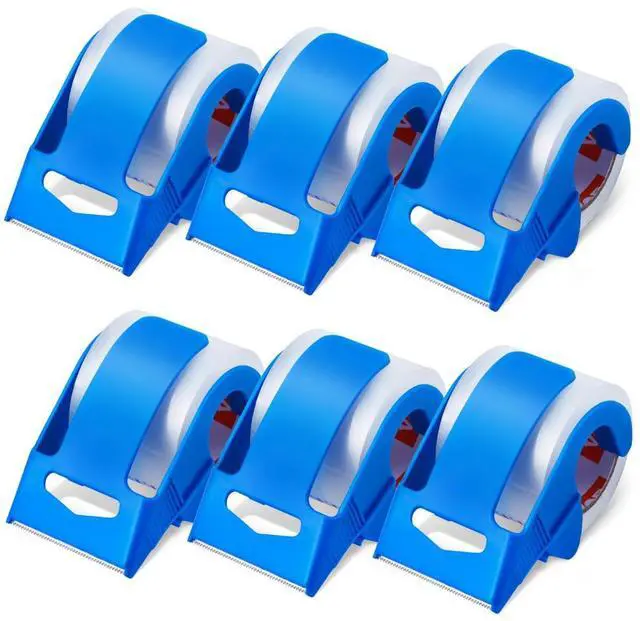 Main image of VEVOR Clear Packing, 1.5 inches Core, 6 Rolls 1.88 Inches x 25 Yards Packing Tape with Dispenser, 2.7 Mil Heavy Duty Packaging Tape Designed for Moving, Storage and Packing, Shipping and Mailing