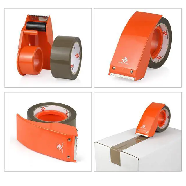 Alt view image 4 of 7 - BOMEI PACK Heavy Duty Brown Packing Tape with Dispenser, 1 Roll | 1.88'' x 66 YDs, For Packaging Shipping Moving Storage Mailing, Strong Package Tape