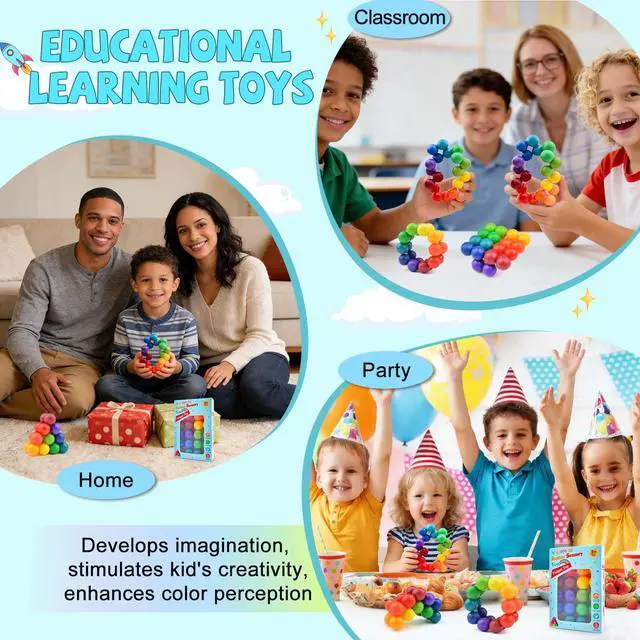 Alt view image 5 of 6 - Yrissmiss Autism Sensory Toys for Autistic Children, Fidget Toys for Adults Kids, Autism Toy for Toddlers, Airplane Car Travel for Kids Ages 3+ Easter Basket Stuffers Gifts for Kids Boys Girls