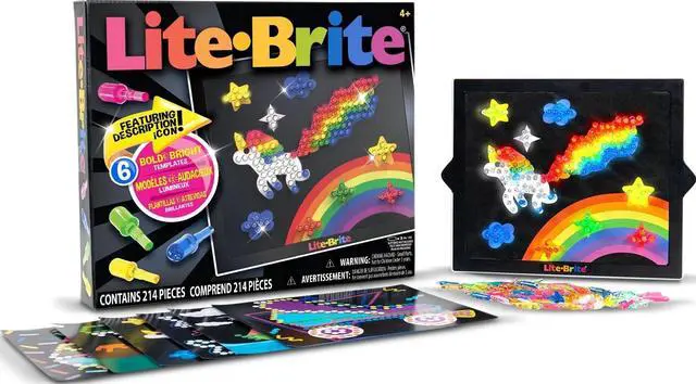 Main image of Lite Brite Classic, Favorite Retro Toy - Create Art with Light, STEM, Educational Learning, Holiday, Birthday, Gift, Boys, Kid, Toddler, Girls Age 4+