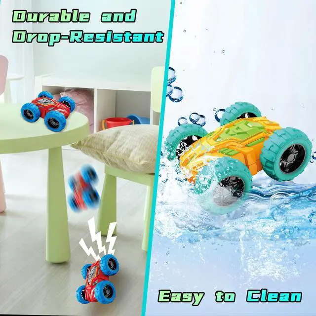 Alt view image 7 of 7 - Toddlers Car Toys for 2-3, Toys Cars for Ages 2-4, Double-Sided Monster Truck Toys, Stunt Push and Go Friction Cars, 3 Year Old Boy Toys, Toy Cars for 2 3 4 5 6 Year Old Boy Christmas Birthday Gift