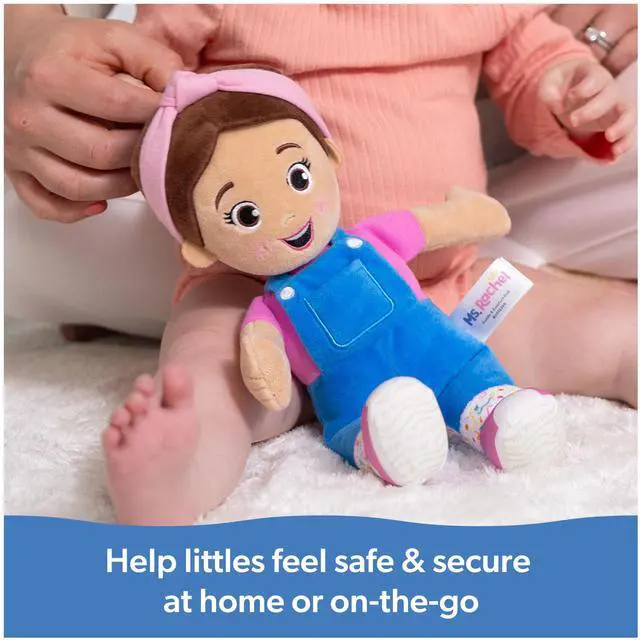 Alt view image 7 of 7 - Ms. Rachel Cuddle & Comfort Doll, 11-Inch Soft Plush First Baby Doll | Super-Soft Friend for Hugs & Snuggles, Encourages Pretend Play, Baby Toys for Girls & Boys Ages 6 Months to 3+