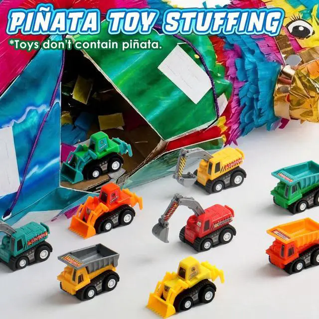 Alt view image 7 of 7 - Fajiabao Construction Toy Cars for Toddlers 3+ Mini Pull Back Cars Boy Toys | Small Truck Sensory Bin Bulk & Goodie Bag Stuffers Party Favors for Kids 3-5 Gifts for Boys & Girls (Color Random)
