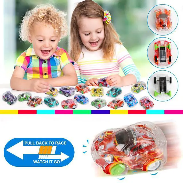 Alt view image 2 of 7 - 50 Pcs Mini Pull Back Cars, Small Race Car Toys Bulk Party Favors for Kids | 4-8 8-12 Treasure Box Toys for Classroom Prizes Pinata Goodie Bags Stuffers Birthday Gifts for Boys Girls Toddlers