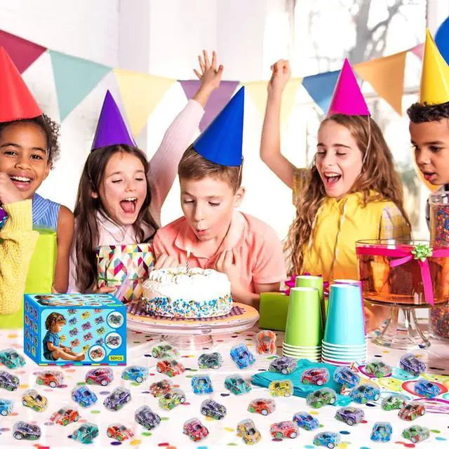 Alt view image 3 of 7 - 50 Pcs Mini Pull Back Cars, Small Race Car Toys Bulk Party Favors for Kids | 4-8 8-12 Treasure Box Toys for Classroom Prizes Pinata Goodie Bags Stuffers Birthday Gifts for Boys Girls Toddlers