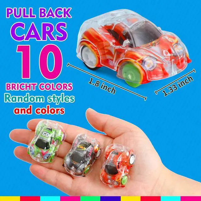 Alt view image 5 of 7 - 50 Pcs Mini Pull Back Cars, Small Race Car Toys Bulk Party Favors for Kids | 4-8 8-12 Treasure Box Toys for Classroom Prizes Pinata Goodie Bags Stuffers Birthday Gifts for Boys Girls Toddlers