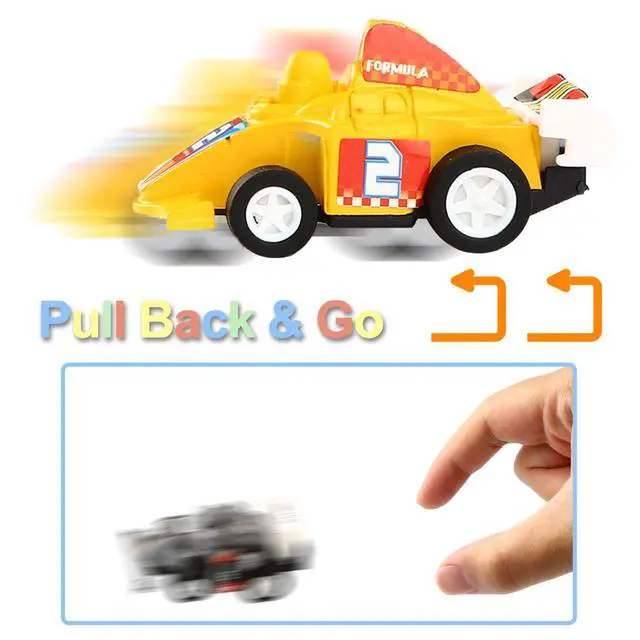 Alt view image 5 of 7 - Yeonha Toys Pull Back Vehicles, 12 Pack Mini Assorted Construction Vehicles and Race Car Toy for Kids and Toddlers | Truck Mini Car Toy for Kids Toddlers Boys, Pull Back and Go Car Toy Play Set