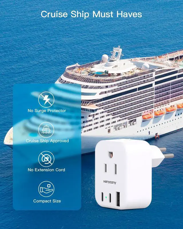 Alt view image 5 of 7 - US to Switzerland Plug Adapter, Type J Swiss Travel Charger Power Adaptor | Switzerland Power Travel Plug Adapter, 2 Outlets 3 USB Ports(2 USB C) for US to Swiss, Liechtenstein, Rwanda