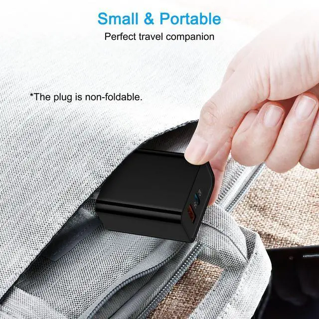 Alt view image 4 of 7 - USB C Fast Charger Block 30W for Moto G 2025 2026/G Stylus 5G 2025/G86/Edge | Edge 60 Pro/Fusion/Razr 60Ultra/G Play/G Pure/G Power,Pixel 10a