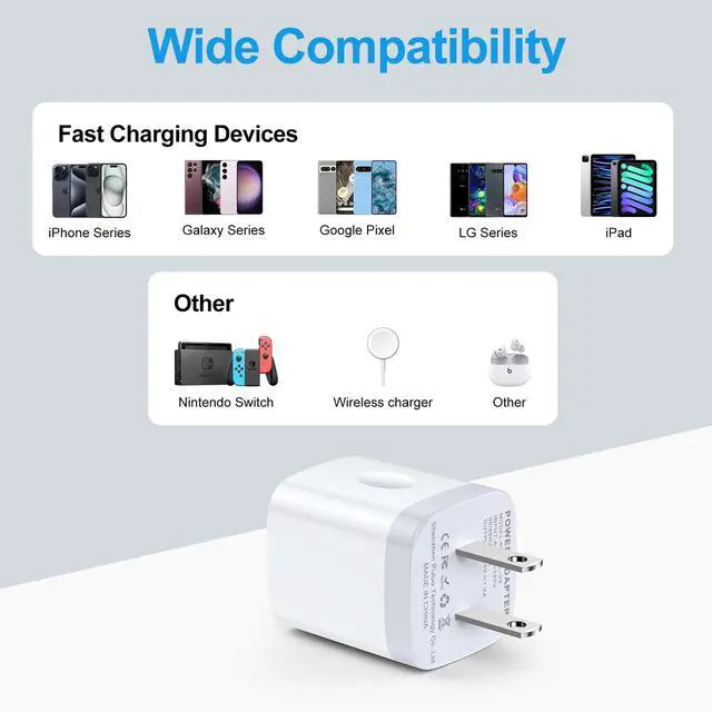 Alt view image 6 of 7 - 5V 1A USB Power Adapter 2-Pack, 5W USB Wall Charger Block Plug Power Brick | 5 Volt USB-A Charger Box Cube for iPhone 16/15/14/13/12, Galaxy S25/S24/S23, Google Pixel 8/7, Android, Kindle