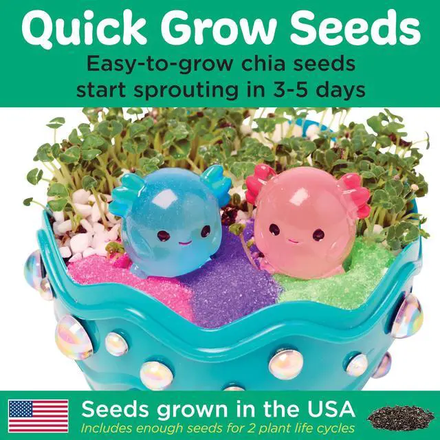 Alt view image 4 of 7 - Creativity for Kids Mini Garden Axolotl Terrarium, Grow & Create (Ages 6+)